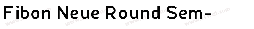 Fibon Neue Round Sem字体转换